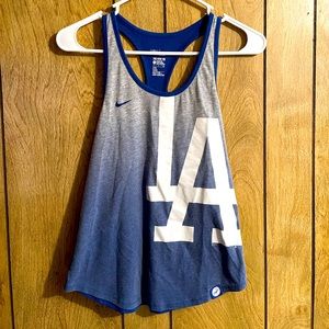 Nike Women’s, Dodgers, Racerback Tank Top.